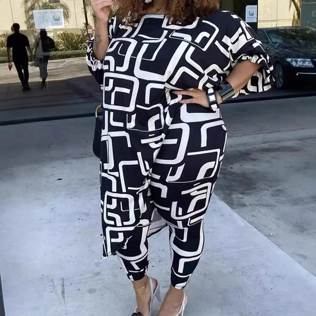 Maxy 2 Piece Women Sets New Arrival Spring Autumn Matching Sets Two Pieces Sets Tops And Pants Suits Outfits Clothing