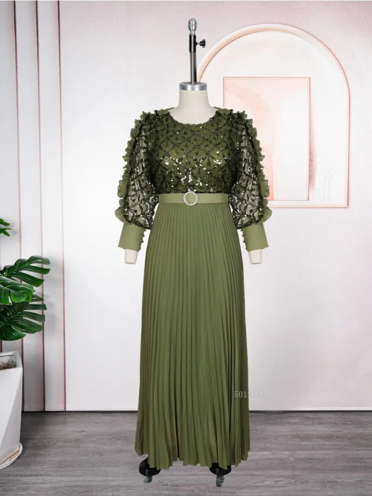 Maxy Fashion African Party Dresses For Women Dubai Ankara Wedding Evening Gown Plus Size Elegant Turkey Maxy Dress