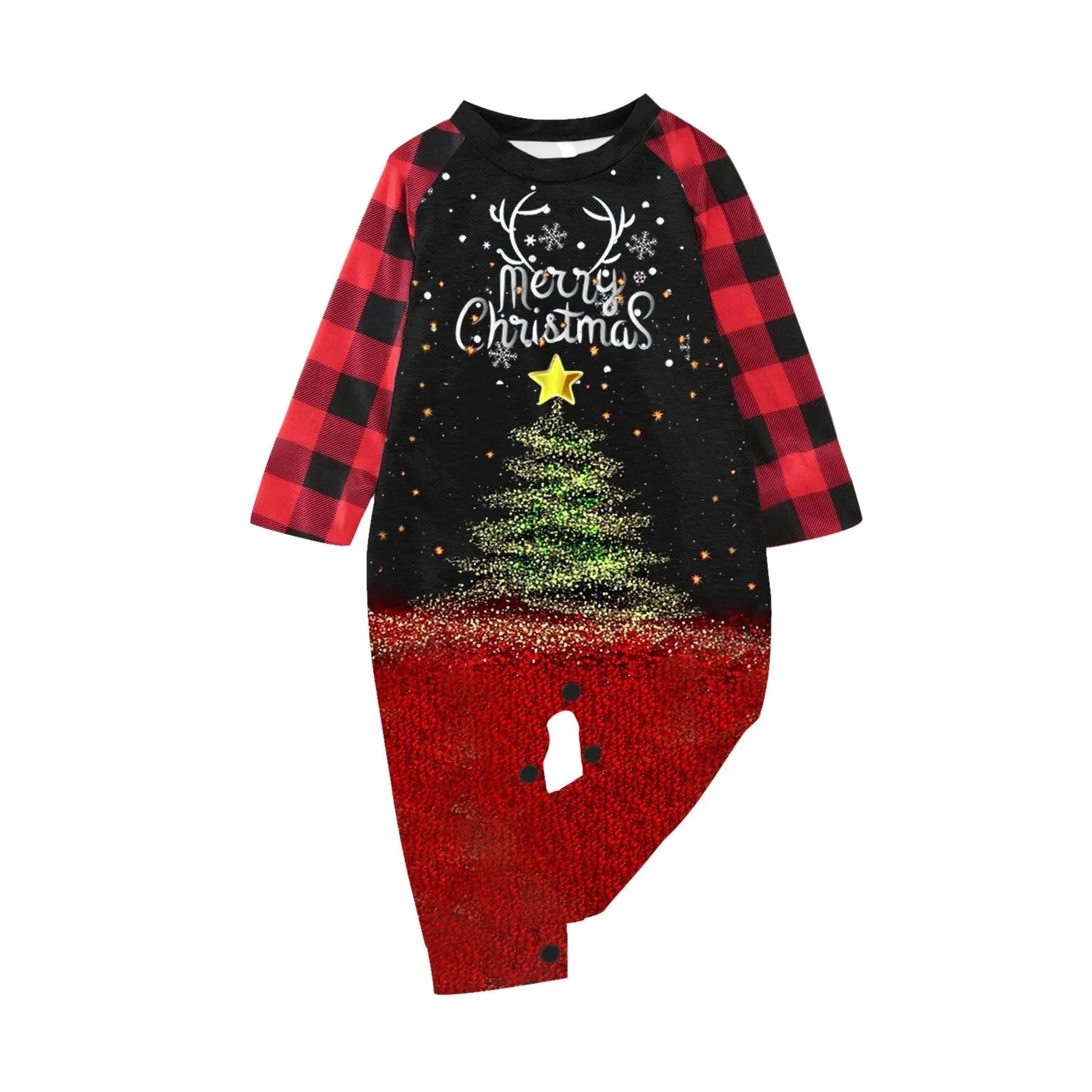 Christmas Family Outfit Baby Pajamas Printed Home Clothes Christmas Matching Pajamas for Family Plus Size New Year Family Pajama