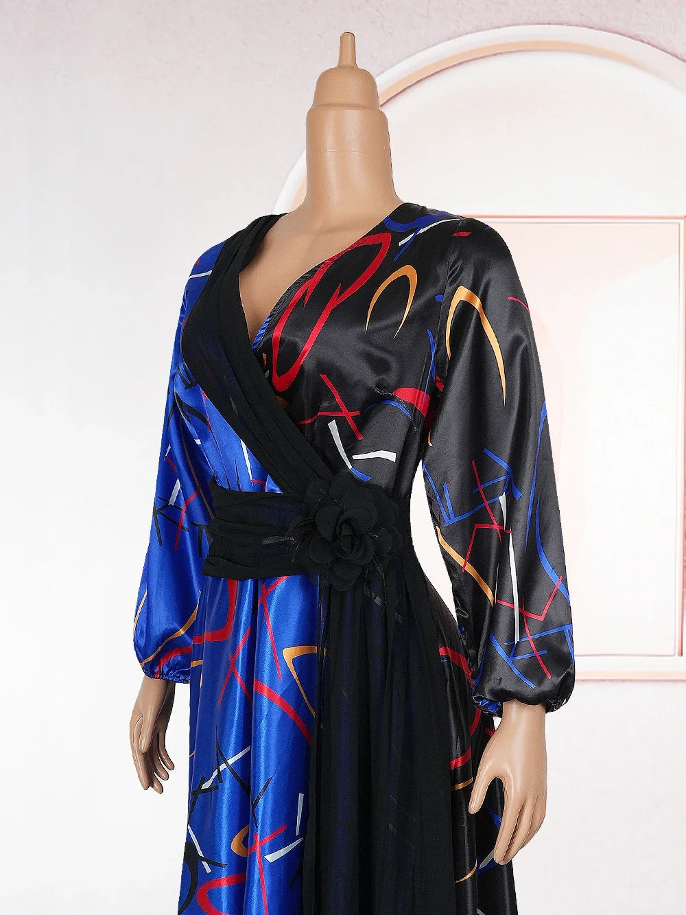 Amay Plus Size African Party Long Dresses for Women New Dashiki Ankara Print Evening Gowns Turkey Outfits Robe Africa Clothing