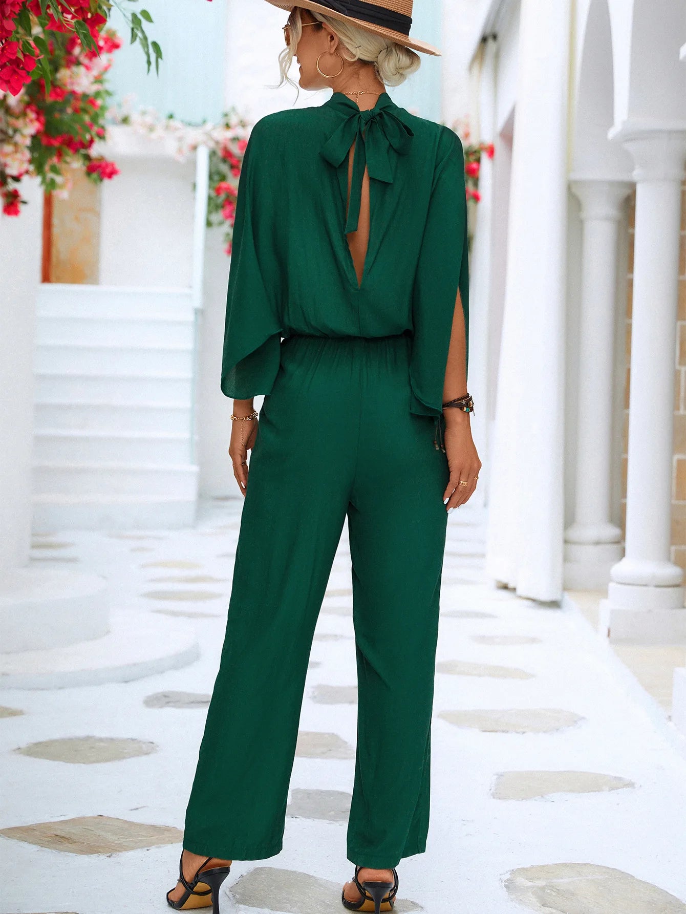 Maxy Spring and Summer New Products Hot Selling Women's Standing Collar Jumpsuit
