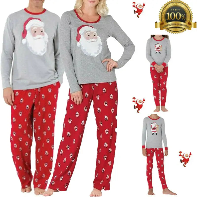 Max PUDCOCO Christmas Family Matching Pajamas Set Adult Women Kids Santa Claus Sleepwear Nightwear Outfits