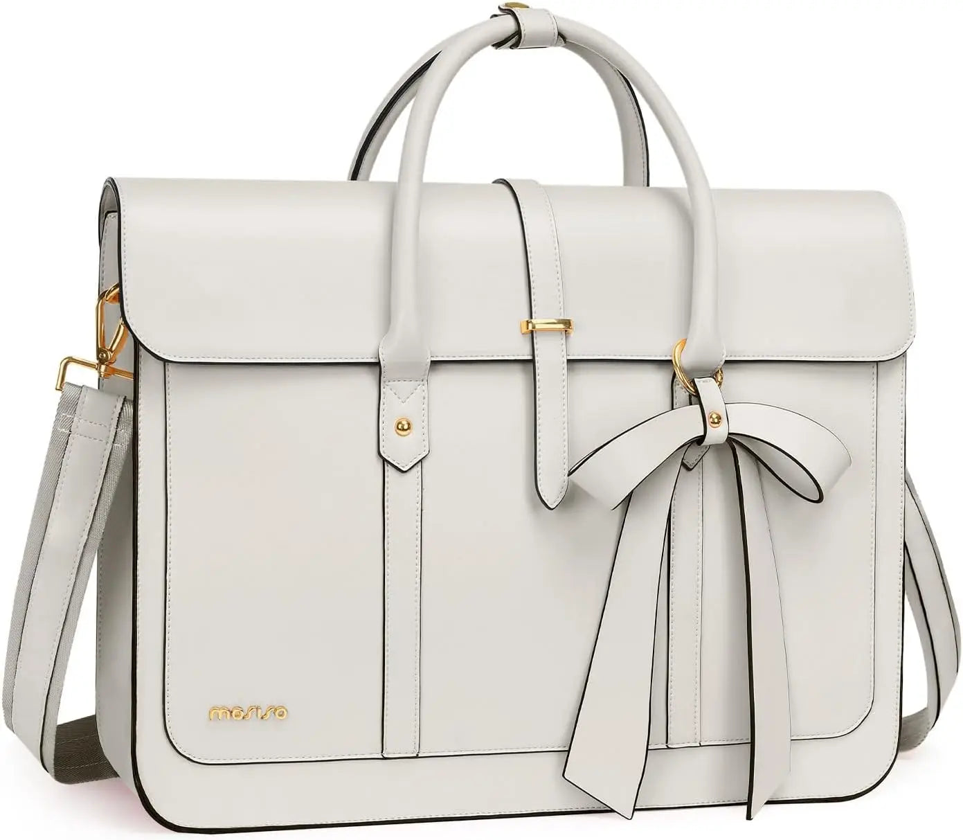 Maxy 13.3 14 15 16 17.3-inch Laptop Bag for MacBook Air Pro M3 M2 Notebook Women PU Leather Tote Laptop Shoulder Bag Backpack Handbag
