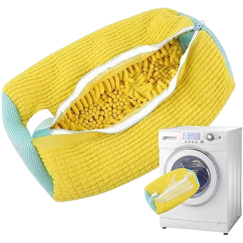 Maxy Durable Shoe Washing Machine Bag or brush for All Shoe Types,Ideal for Sneakers and Casual Shoes,Laundry Wash Bag