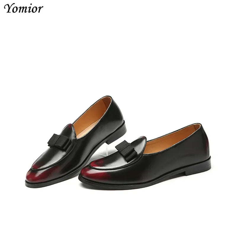 Amay Man Classic Dress Leather Shoes Italian Business Formal Oxfords British Fashion Spring Autumn Business Wedding Shoes Big Size