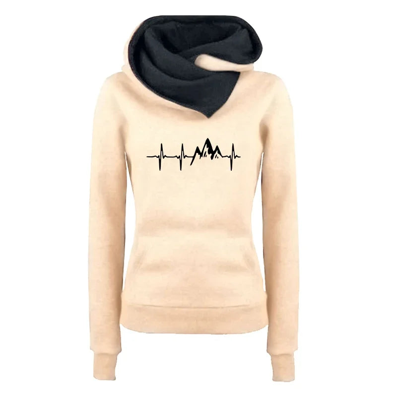 Maxy Daily Autumn Winter Quality Hoodies Women's Tracksuit Casual Print Single Sport Pants Comfort Outdoors Jogging Gym Woman Fashion