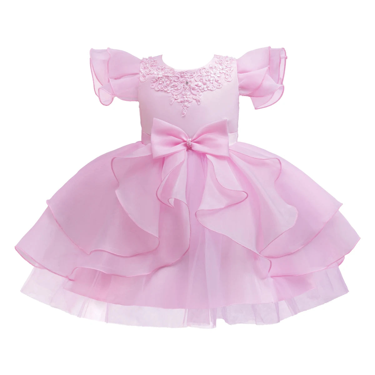 Maxy Princess dress; evening dress; bow puffy dress; stage performance dress; hostess dress; flower girl dress;