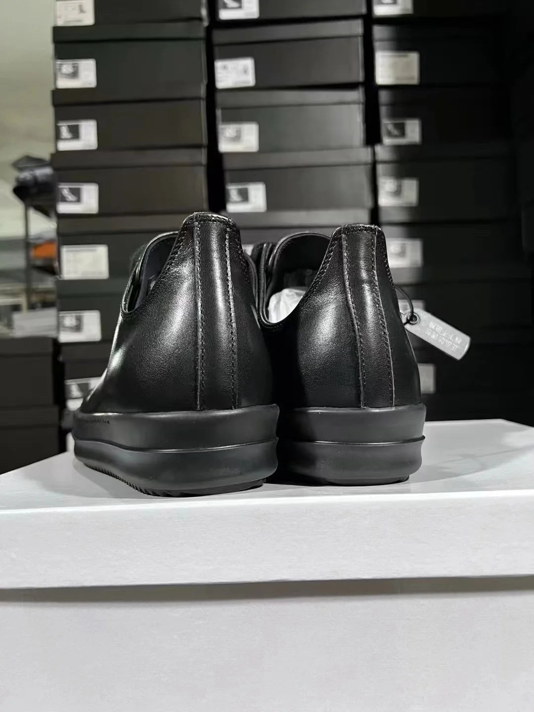 Visco Ricks Genious Fullback Leather Jumbo Lace Low Top Owens Quality Men Shoe Women Sneaker Casual Lace Up Owens Design boots & Shoes