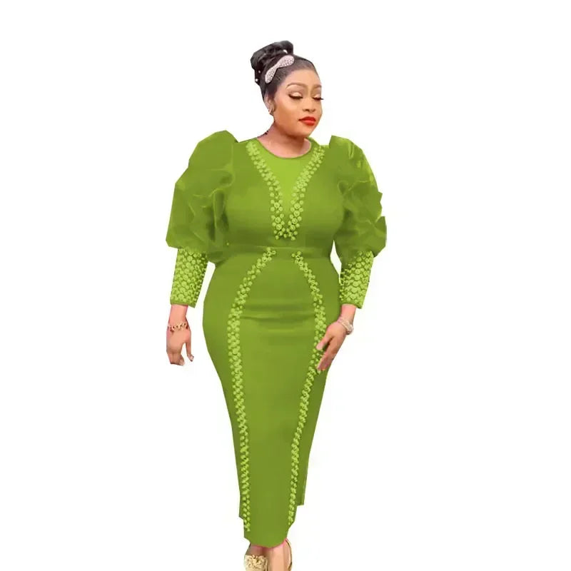 Amay Dresses for Women Elegant African Dashiki Maxy Dress Africa Clothes Ankara Dresses Spring Summer Gowns