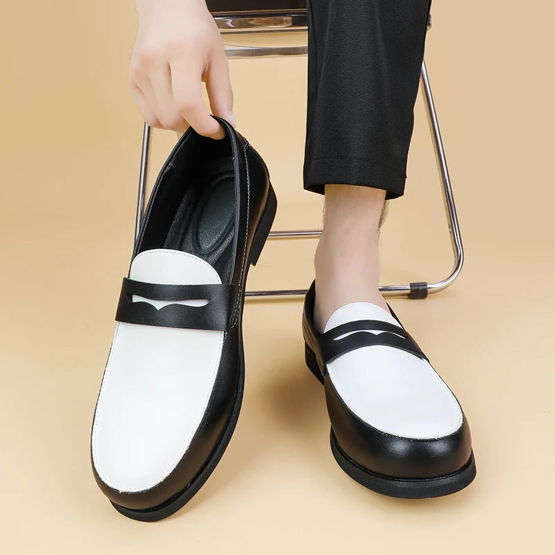 Visco Four Seasons Men Business Loafers Men Casual Versatile Shoes Comfortable Fashionable Small Leather Shoes Social Shoes Men