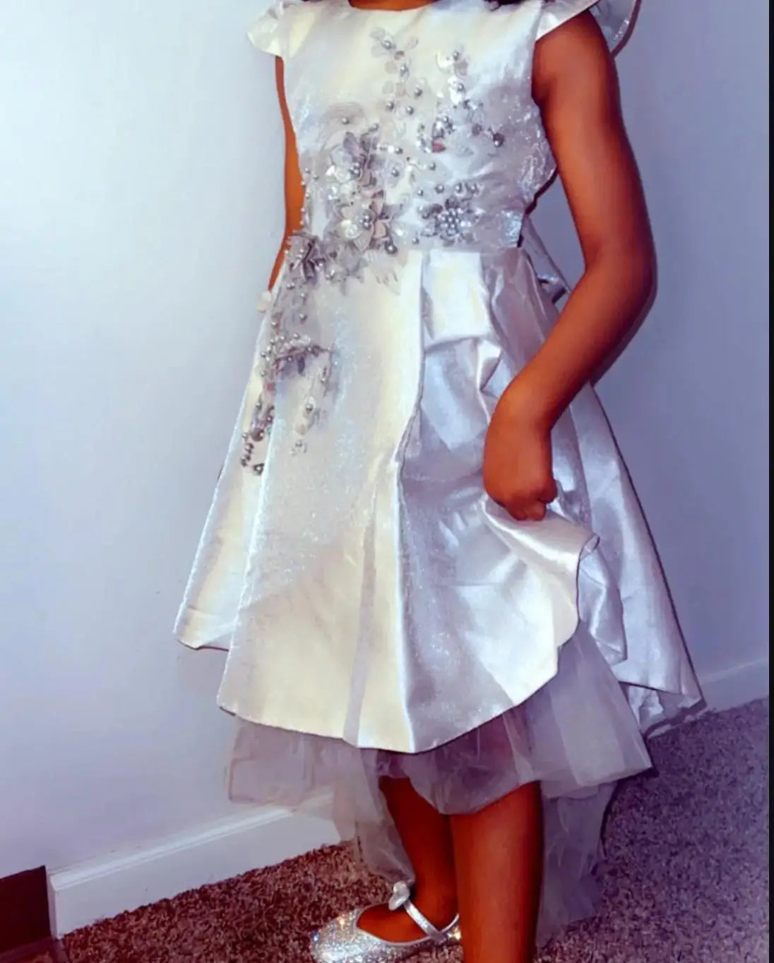 Maxy Girls Dress Kids Dresses Little Princess Flower Girl Dress Long Wedding Gown Children Christmas Party Clothing 1 2 3 6 8 Years