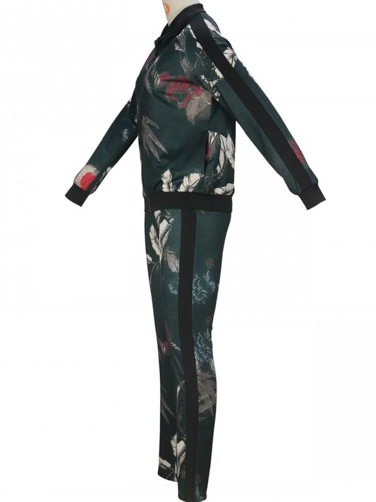 Maxy 2 Piece Women Sets Dashiki African New Arrival Autumn Matching Sets Two Pieces Sets Coat Top And Pants Suits Outfits Clothing
