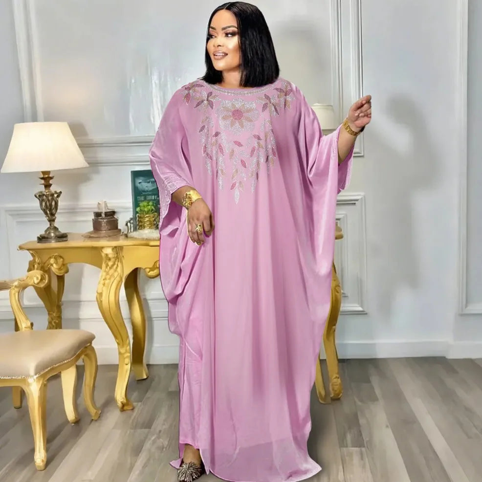 Maxy Plus Size Elegant Dresses for Women Muslim Fashion Boubou Dashiki Ankara Outfit Evening Gown Maxy Kaftan Hooded Robe