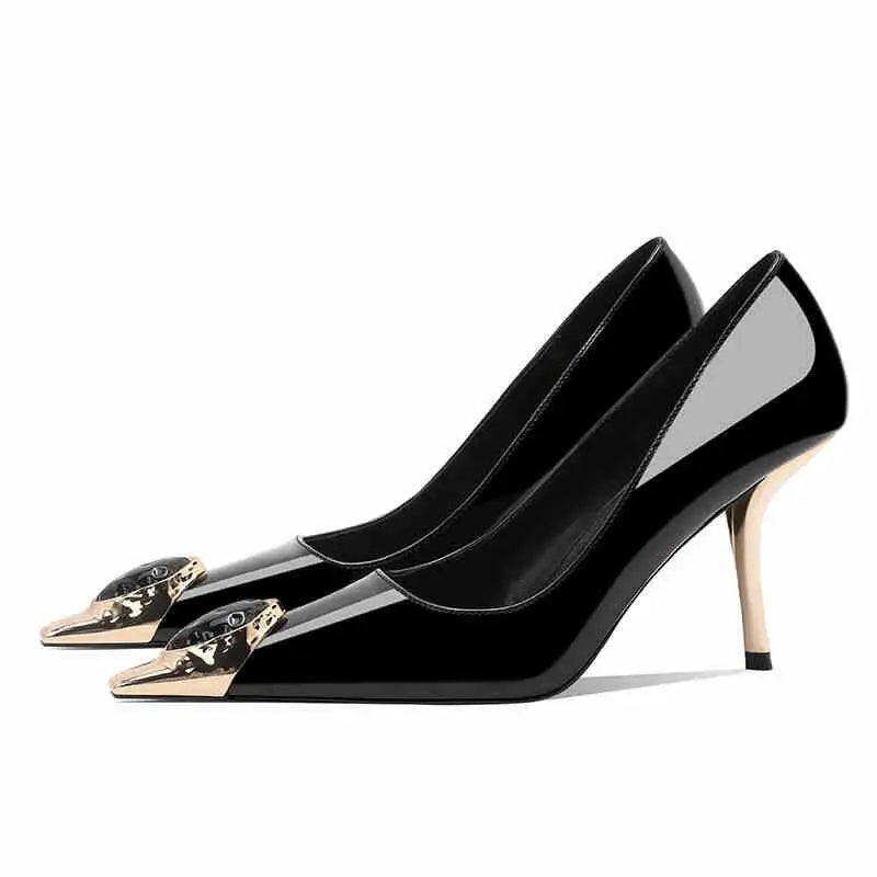 Visco Woman shoes New Star Style elegant Women's High Heels Brand Pumps Pointed Toe Rhinestones Fashion Party Prom Ladies Shoes