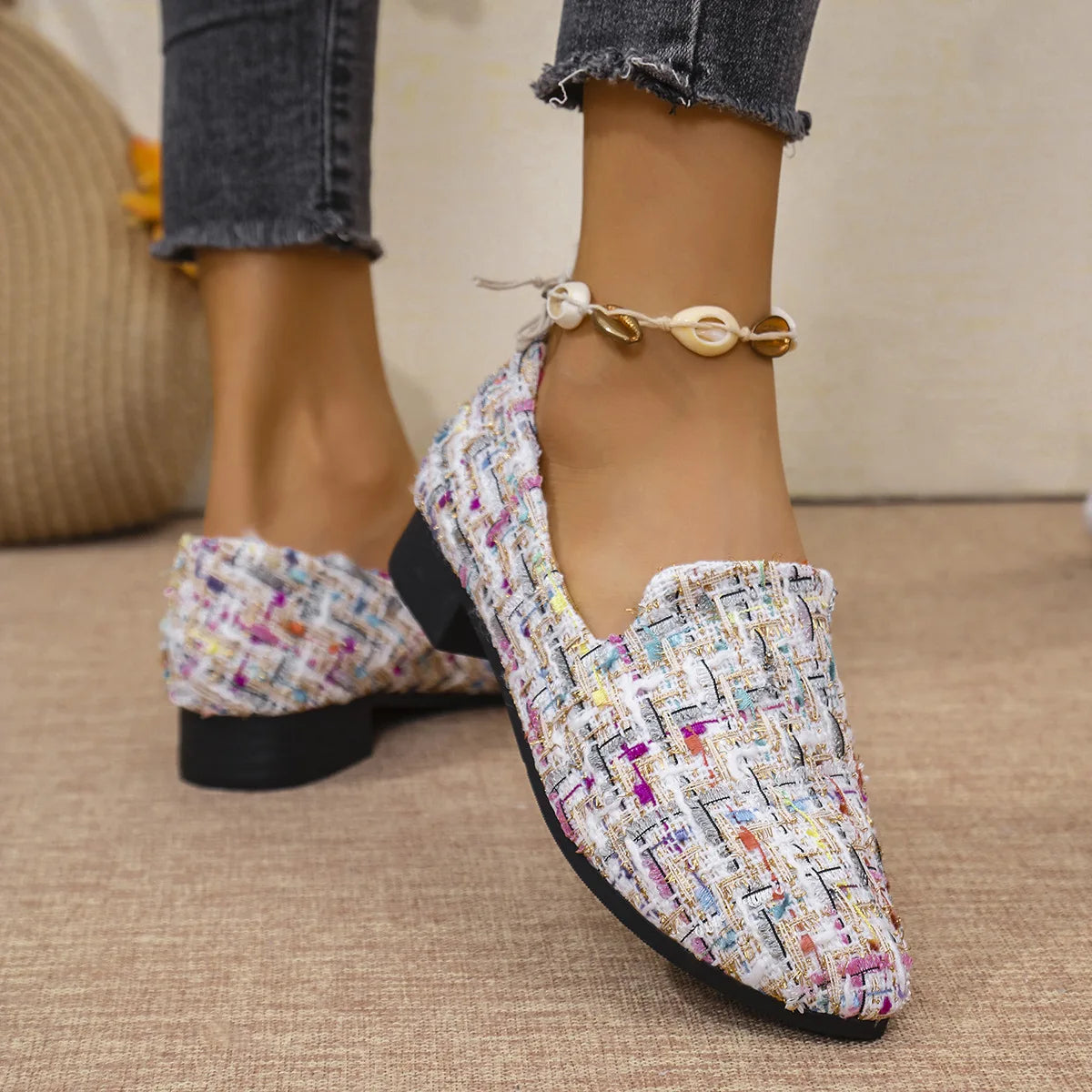 Maxy New Fashion Comfortable Elegant Pumps Casual Women Shoes with Thick Heel and Pointed Toe Designer Shoes Women Mary Jane Shoes
