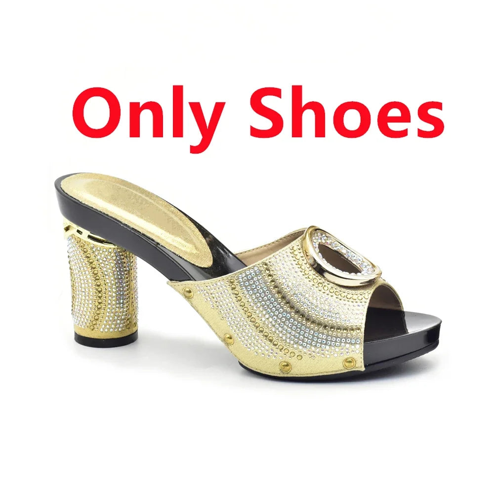 Maxy Silver Color African Matching Shoes and Bags Italian In Women African Shoes and Matching Bags Italian Bag and Shoes Set Italy