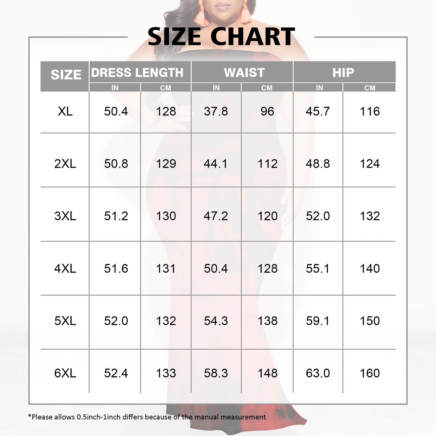 Maxy Plus Size Red Black Bodycon Dress Strapless Mermaid Tube Dress Valentine's Nightclub Party Gown XL-6XL Sexy Look