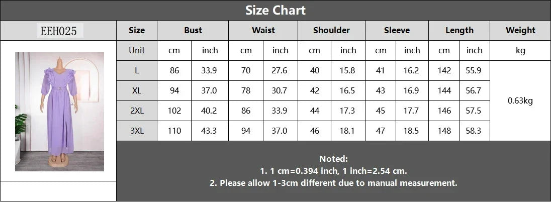 Maxy Plus Size African Party Dresses for Women New Summer Fashion Chiffon Evening Gown Elegant Turkey Muslim Maxy Long Dress