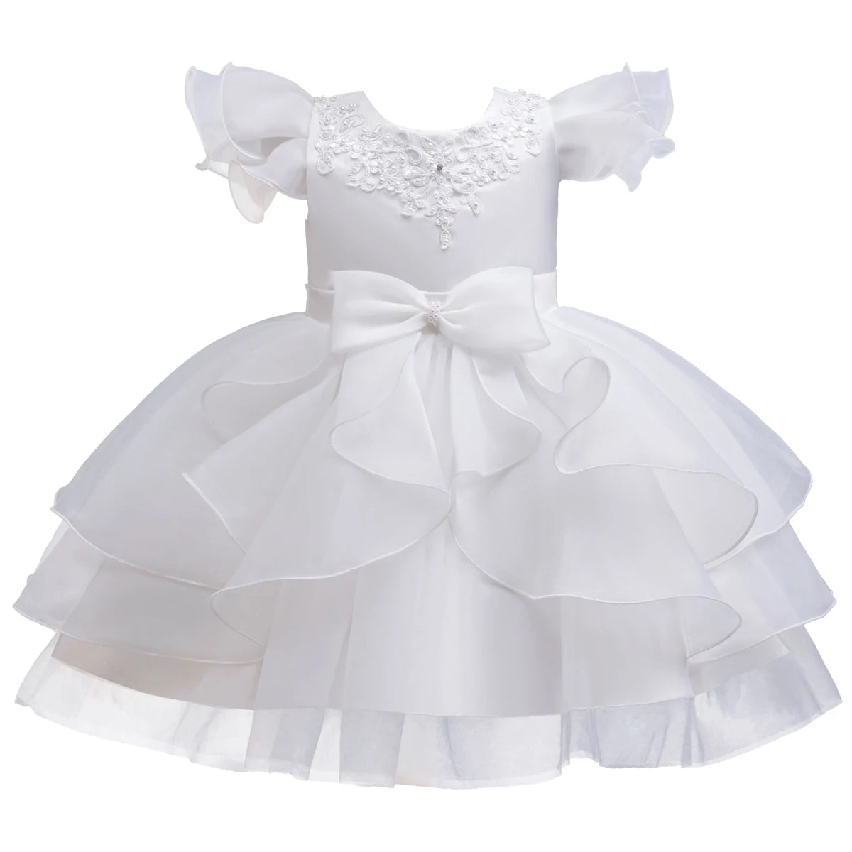 Maxy Princess dress; evening dress; bow puffy dress; stage performance dress; hostess dress; flower girl dress;