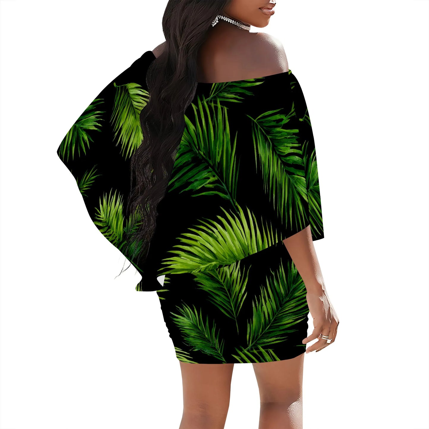Maxy Women's African Print Casual Party Dress Dashiki Traditional Costume
