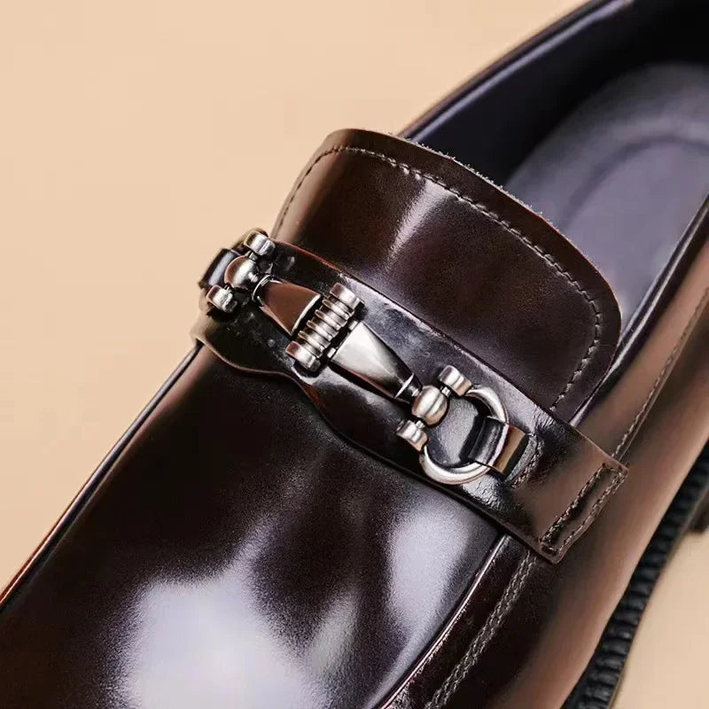 Amay Men's Dress Shoes Italian Fashion Oxford Shoes for Men Big Size Formal Leather Shoes for Man Loafers Masculino Zapatos De Hombre