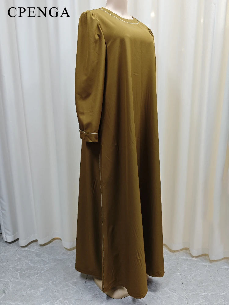 Maxy Elegant Party Dress for Women Ramadan Islamic Church Clothes Plus Size Summer Nigerian Casual Outfits Turkey Gown