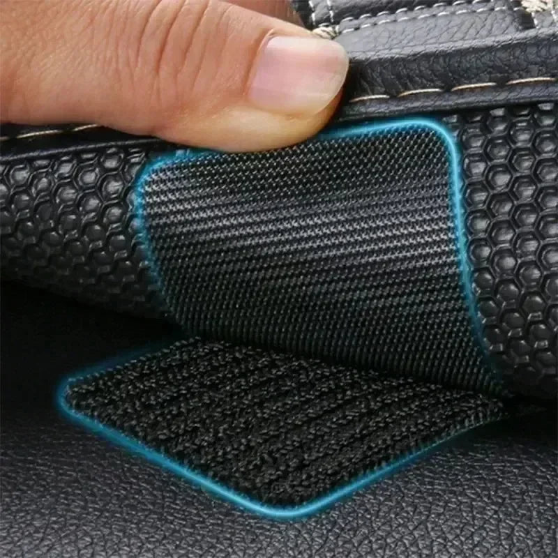 Maxy Black Adhesive Tape Household Use Touches Fastener Pad Fixed Patch Double Sided Mat Grip Strap Self-adhesive DIY Apparel