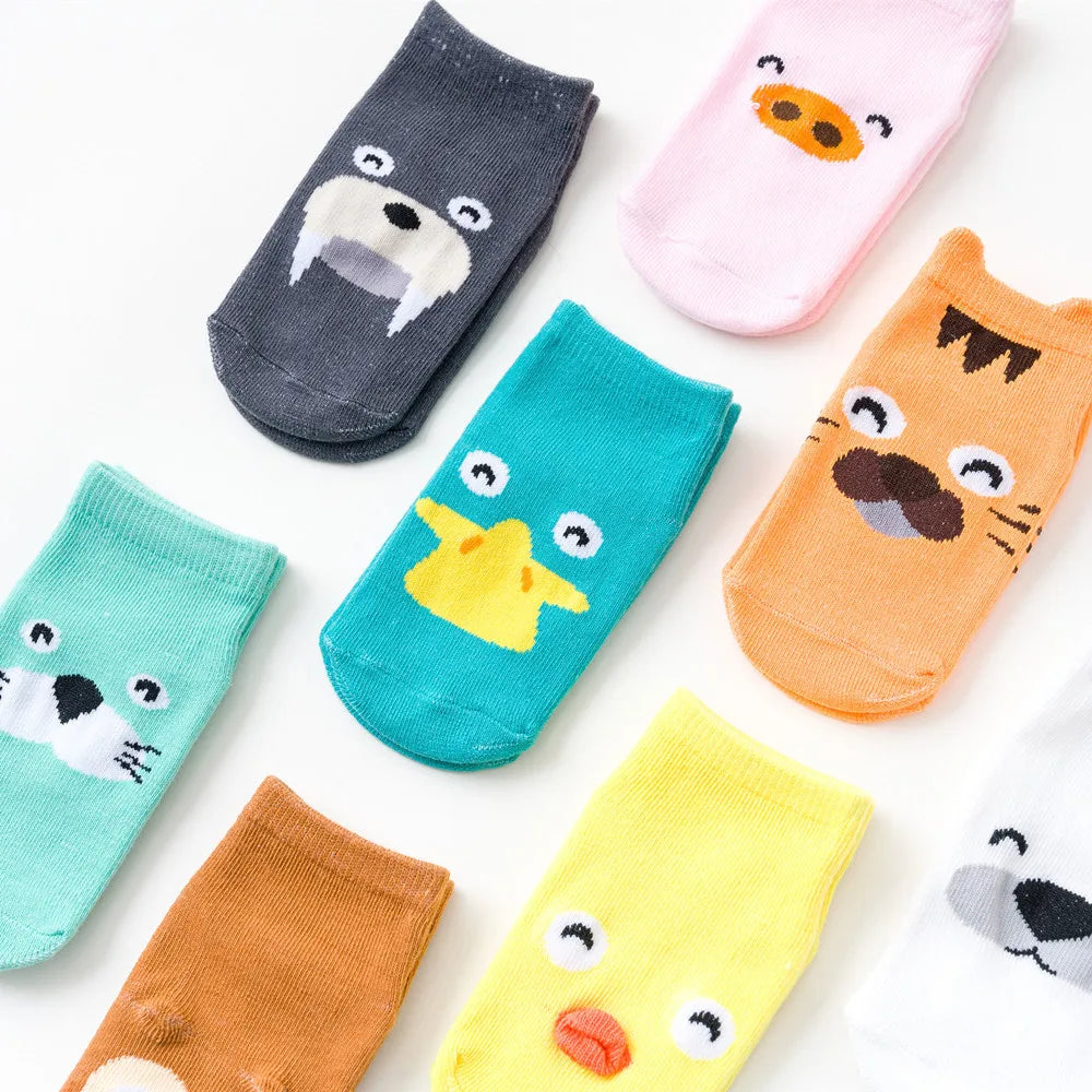 Maxy Baby Socks Newborn Cartoon Animal Baby Thick Warm Socks Non-Slip 0 3 Months 6 Months Baby Girls Boys Floor Kids Socks