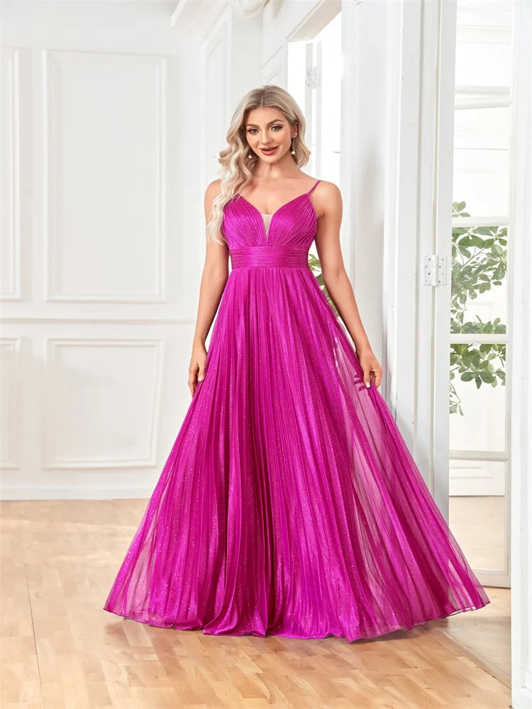 Maxy Elegant A-line Green Evening Dress Luxury Floor Length Women Backless Formal Wedding Party Prom Caicktail Dress Gowns