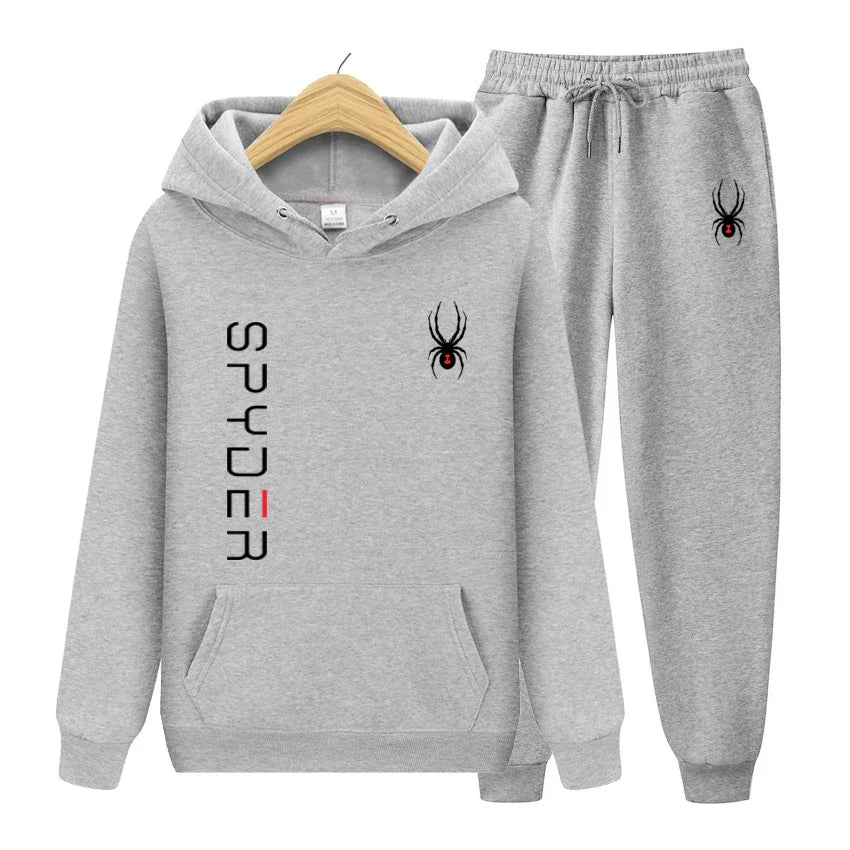 Visco Men Women Hoodie Sweatshirt Tracksuit Set Autumn Winter Men's Hooded Jacket+Pants Suit Male Casual Outfits Joggers Sets