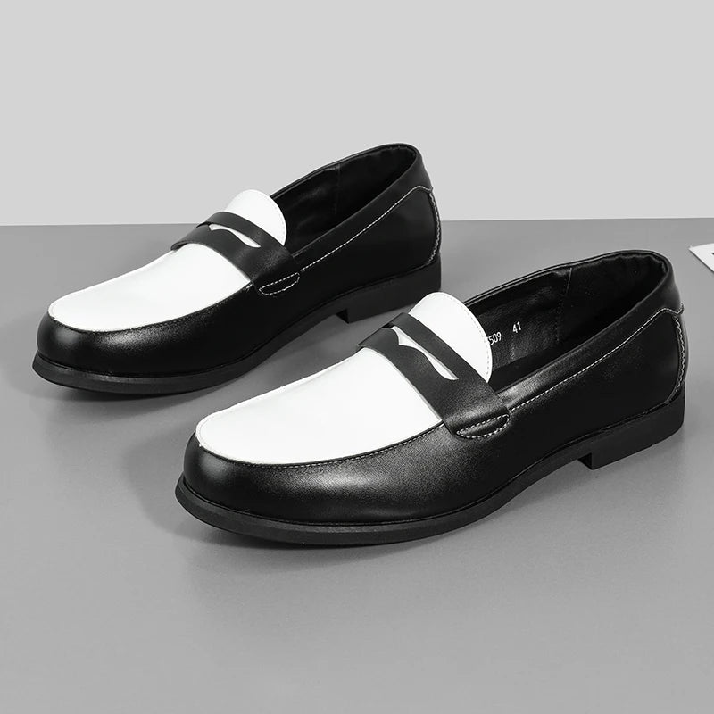 Visco Four Seasons Men Business Loafers Men Casual Versatile Shoes Comfortable Fashionable Small Leather Shoes Social Shoes Men