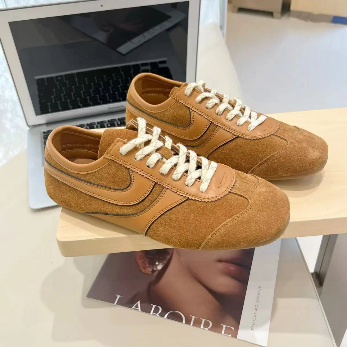 Maxy IPPEUM Women's Sneakers Flats Trainers New Arrivals Solt Brown Women Comfortable Casual Shoes