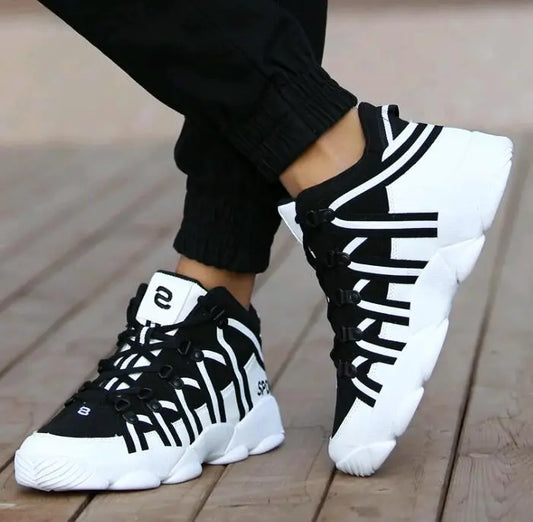 Maxy Large Size PU Leather Men's Running Shoes Men's White Sports Shoes Women Sport Shoes for Men Sneakers Red Basket Walk