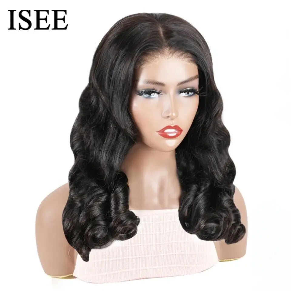 Maxy Ocean Wave Wig Wear And Go Wig Glueless Body Wave Human Hair Wigs 6x4 Lace Front Wig Pre Cut PrePlucked Remy Hair For Women