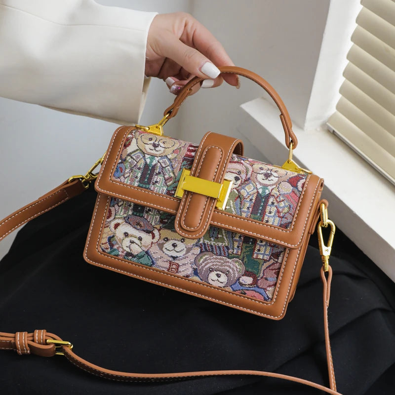 Maxy Women Bags Spring Summer New 2024 Female Literary Single-Shoulder Minority Handbag Luxury Designer Cross-Body Trend Women's Bags