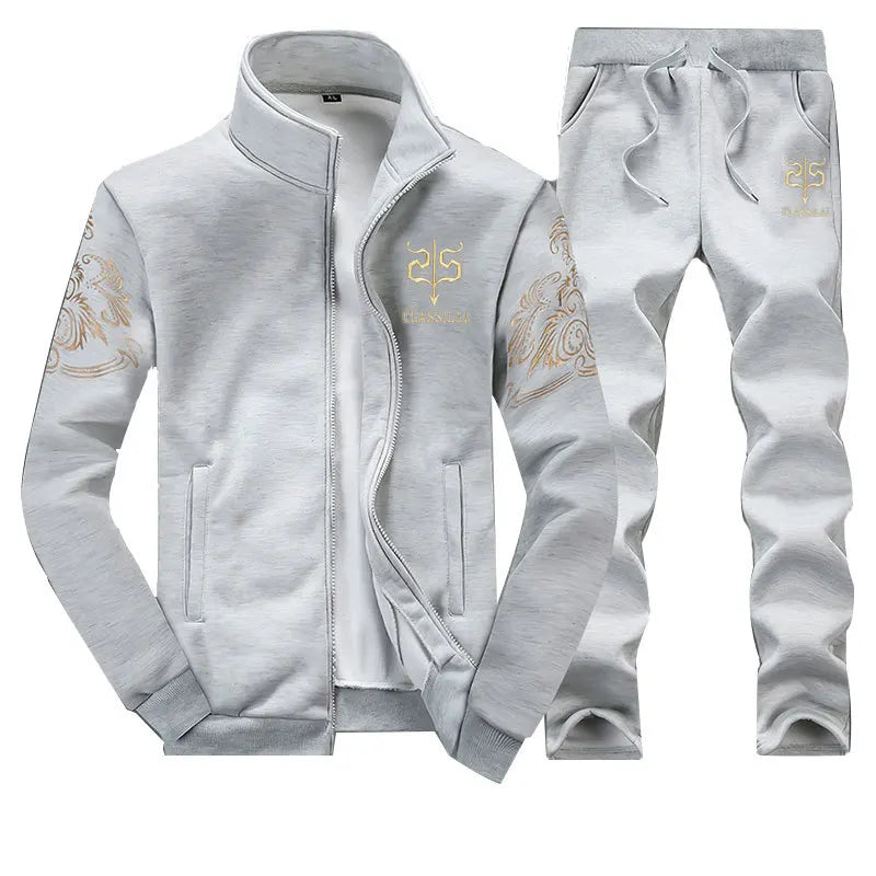 Visco Men Spring Sets Sportswear Tracksuit Hoodies Casual Hooded Sweat shirts+Pants Jacket+Pants 2 Pieces Men Moleton Masculino 9XL