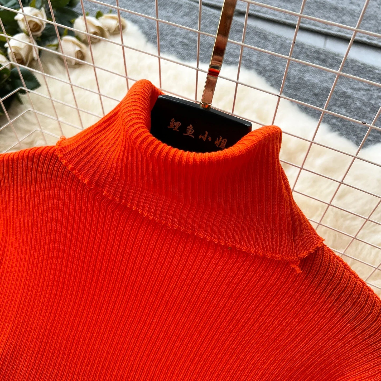 Amay Women Turtleneck Two Piece Sets Autumn Winter Long Sleeve Casual Knitted Sweater High Waisted Wrap Skirts Elgeant Tracksuits