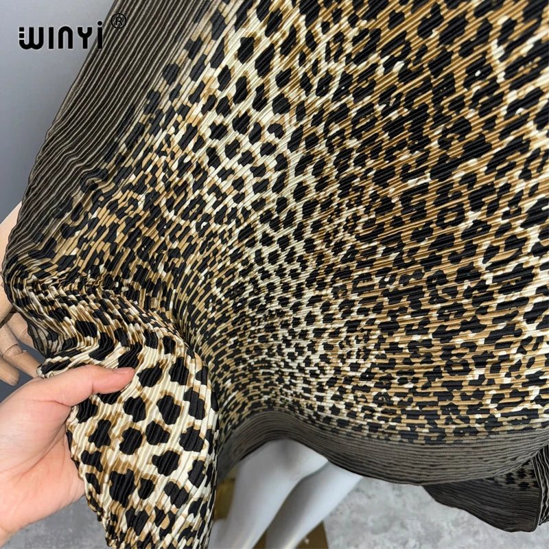 Maxy Summer Pleated party dress Women crumple Design Loose boho robe Maxy Long holiday Elegant evening dress abaya dubai luxury