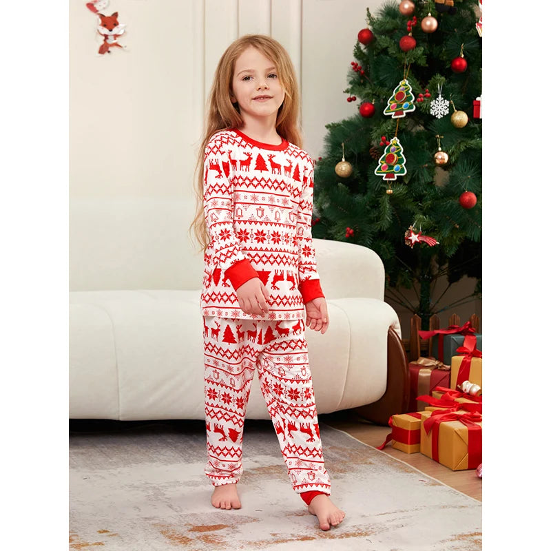 Maxy Christmas Matching Family Pajamas New Year Xmas Pyjamas Adult Child Clothing Outfits Father Mother Kids Baby Dog Clothes