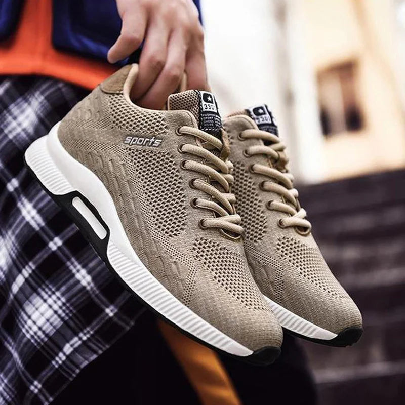 Amay Plus Size 46 Men Sneakers Elevator Shoes Summer Mesh Breathable Heightening Shoes Man Invisiable Increased 6CM Taller Shoes