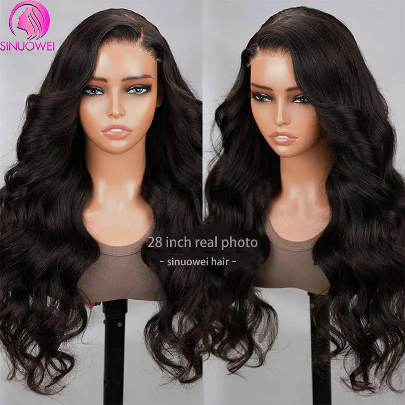 Maxy 5x5 Glueless Wig Human Hair Body Wave PrePlucked Pre Cut 13x4 Transparent Body Wave Lace Frontal Wig Brazilian Wigs For Women