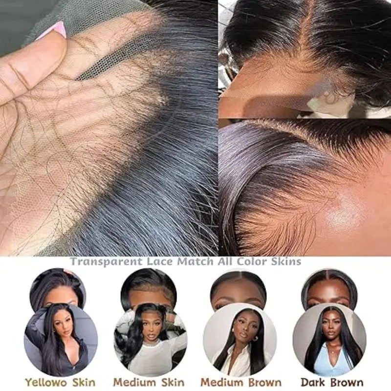Maxy Nexora Black Wig 1b 13x4 40 Inch Bone Straight Human Hair Wigs High Density Hd Lace Wigs Baby Hair Clearance Sale Items