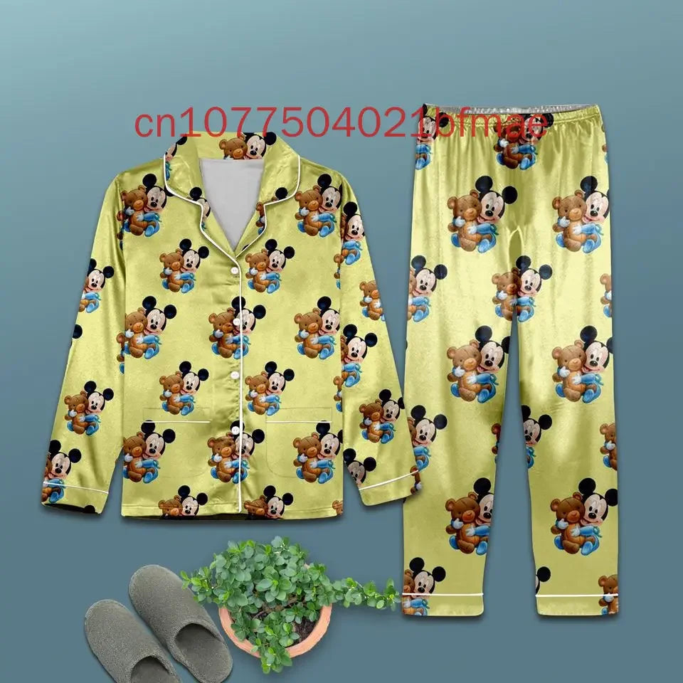 New Disney Mickey Christmas Pajama Set Custom Matching Family Mickey Christmas Pajamas