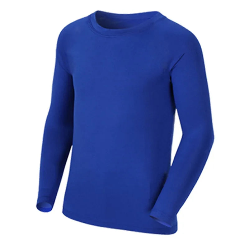 Amay Kids Children Boy Girl Running Long T Shirt Fitness Sport Basketball Football Outdoor Hiking Jogging Riding Soccer Clothes J25