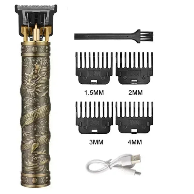Maxy Vintage T9 Hair Clipper Beard Shaving Body Hair Trimmer Clippers Electric Men Haircut Machine 0mm Barber Shaver