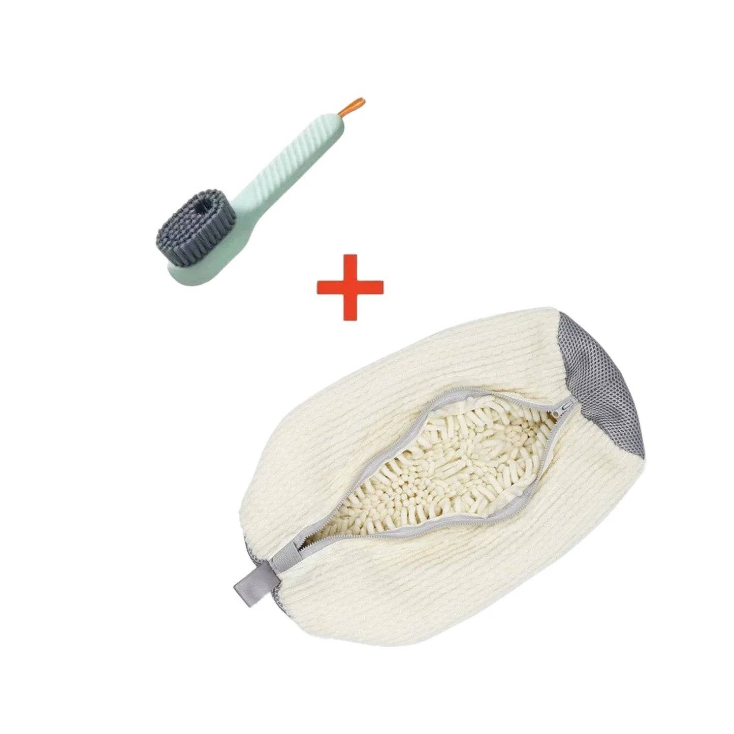 Maxy Durable Shoe Washing Machine Bag or brush for All Shoe Types,Ideal for Sneakers and Casual Shoes,Laundry Wash Bag
