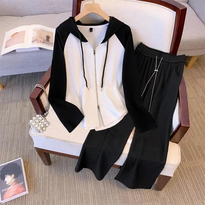 Maxy Fashion Women Track Suits Sports Wear Jogging Suits Ladies Hooded Tracksuit Set Clothes Hoodies+Sweatpants Sweat Suits clothing