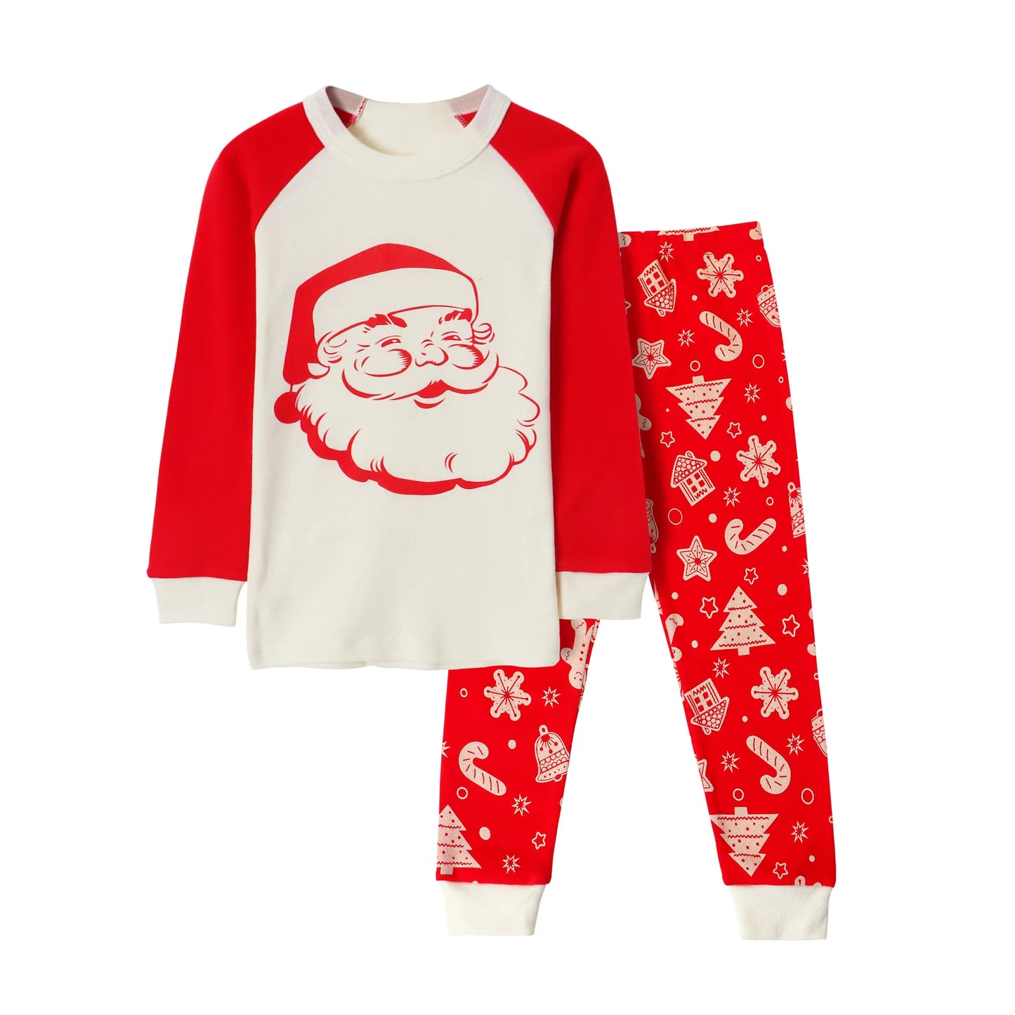 Santa Claus Baby Christmas Pajamas Kids Boys Girls Long Sleeve Pajamas Children's Autumn Winter Sleepwear Clothing Sets
