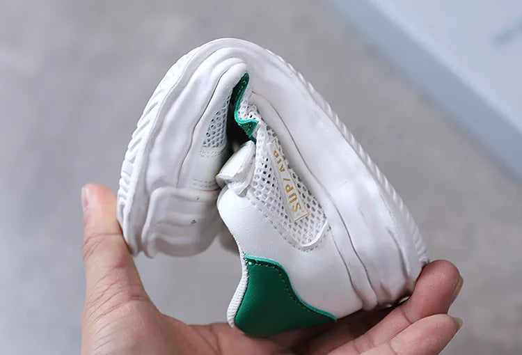 Macy Kids Shoes Baby Little Girls Boys Anti-Slip Soft Rubber Bottom Baby Sneaker Net Flat Shoes Off White Shoes Toddler Shoes