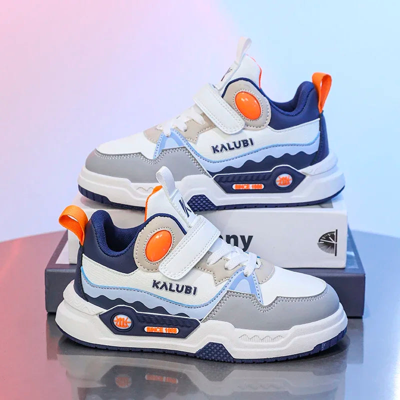 Maxy Children's Sneakers Kids Fashion Design White Non-slip Casual Shoes for Boys Girls Hook Breathable Trainers Toddler Outdoor Shoe